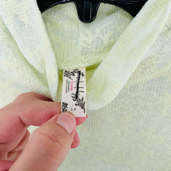 NEW  Free People You and I Long Sleeve Turtleneck Sheer Loungewear Layering - Picture 4 of 8